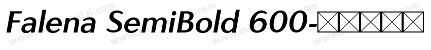 Falena SemiBold 600字体转换